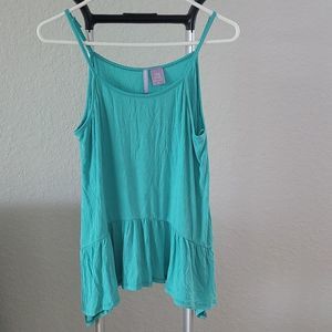 Good Luck Girl Girl's Ribbed Tank Top in Green